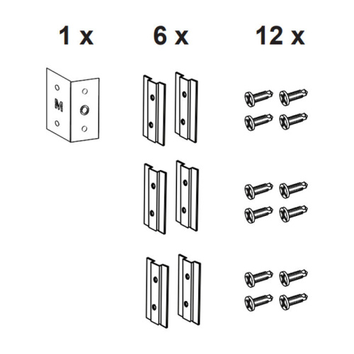 WALLBOX кронштейны установки модуля инсталляции в профиль (6 шт.)